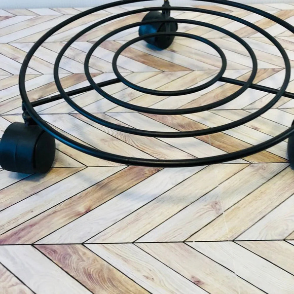 Metal Plant Caddy with Wheels Heavy-Duty Rolling Plant Stands Plant Pot Movers - Picture 2 of 4